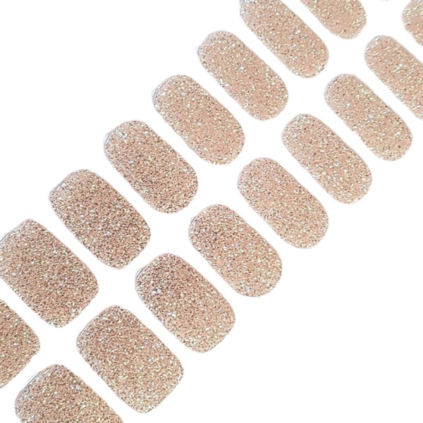 Champagne Glitter UV Gel Wraps