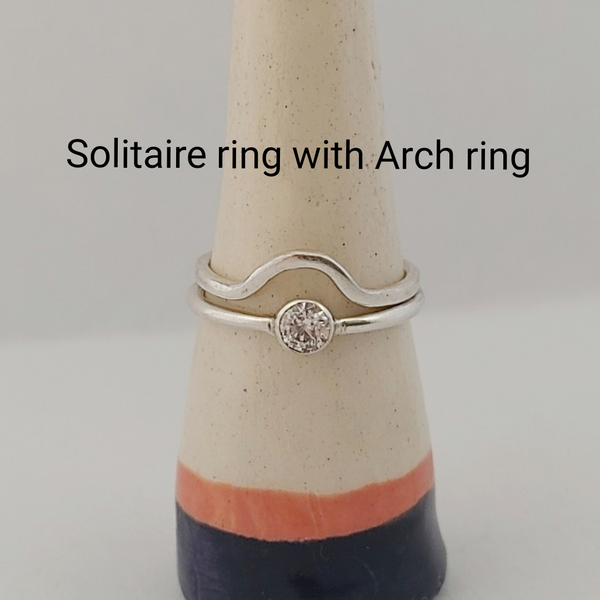 Solitaire Stone Ring Sets Smitted Studio