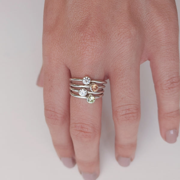 Solitaire Stone Ring Sets Smitted Studio