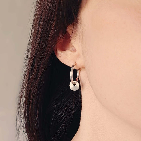 Disc Charm Hoops Smitted Studio