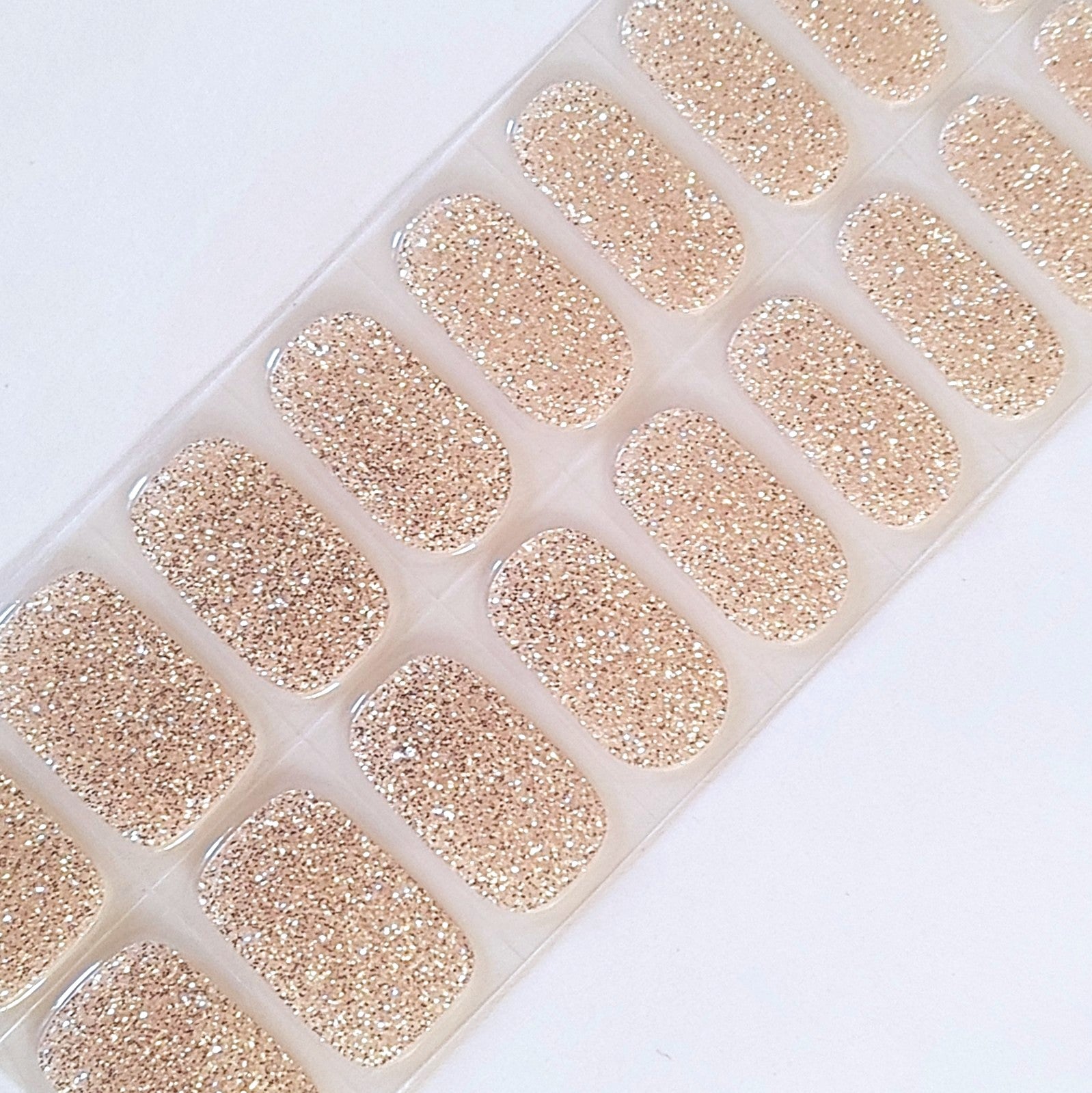 Champagne Glitter UV Gel Wraps