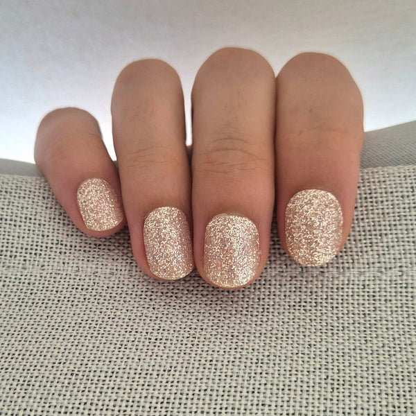 Champagne Glitter UV Gel Wraps