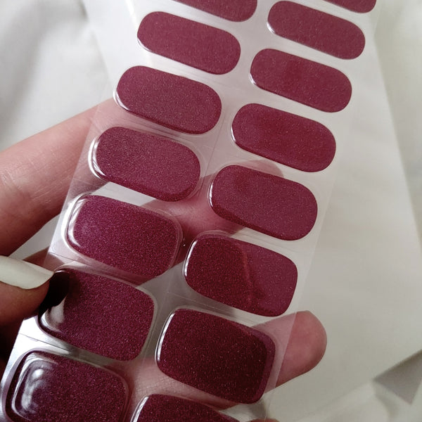 Plum Shimmer UV Gel Wraps