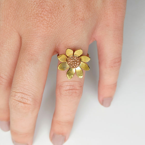 Sunflower Ring Smitted Studio