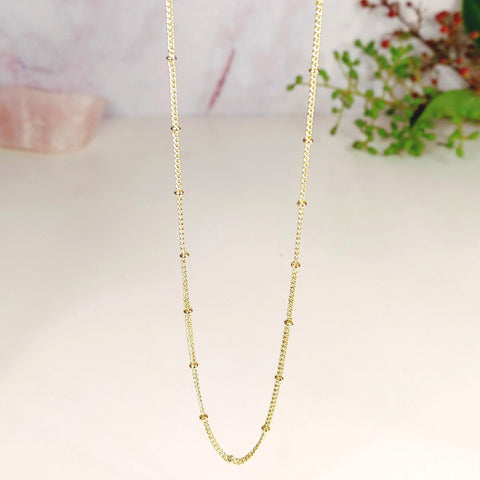 Dotted Chain gold plated - 60cm Smitted Studio