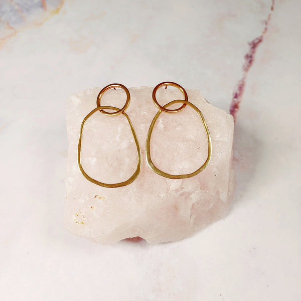 Organic Duo Earrings Smitted Studio