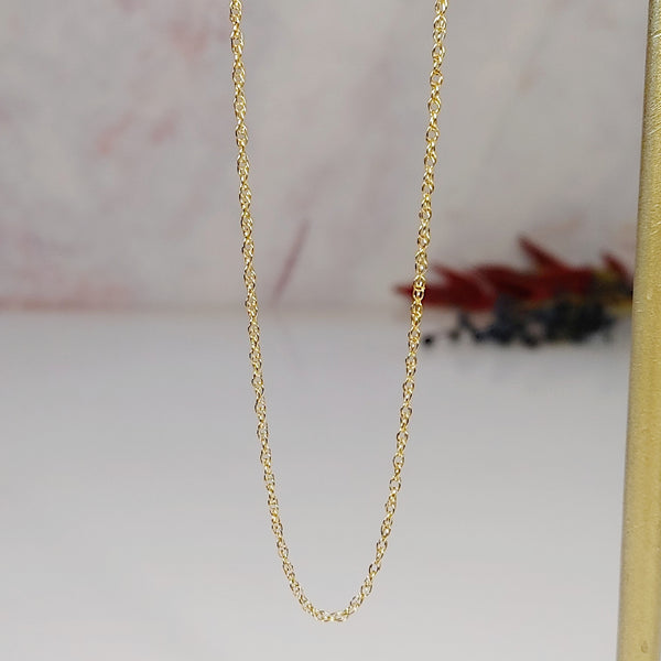 9k Gold-filled Loose Rope Chain - 45cm Smitted Studio