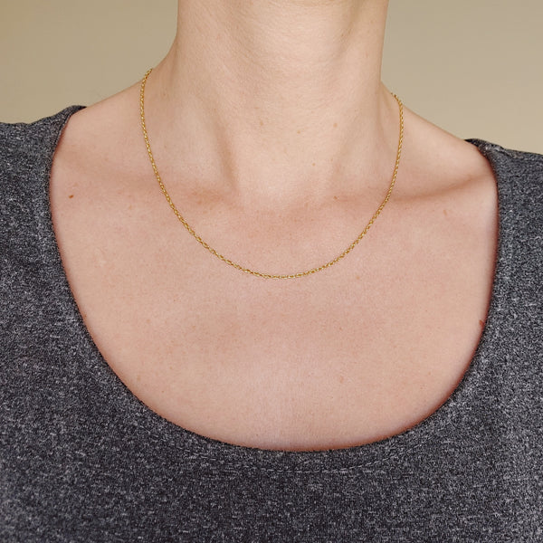 9k Gold-filled Loose Rope Chain - 45cm Smitted Studio