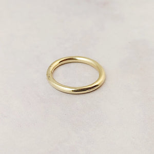 9ct Simple Gold Ring Smitted Studio