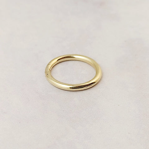 9ct Simple Gold Ring Smitted Studio