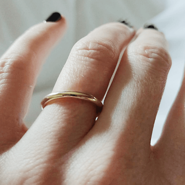 9ct Simple Gold Ring Smitted Studio