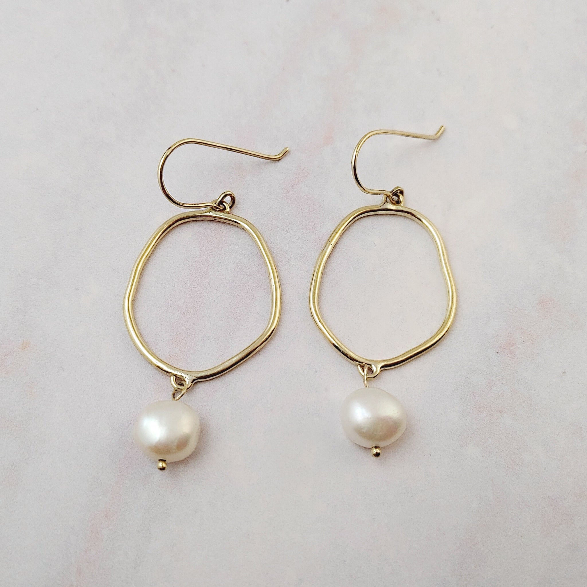 Indianna Pearl Earrings Smitted Studio