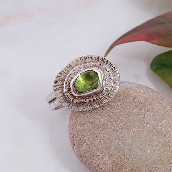 Peridot Ring Smitted Studio