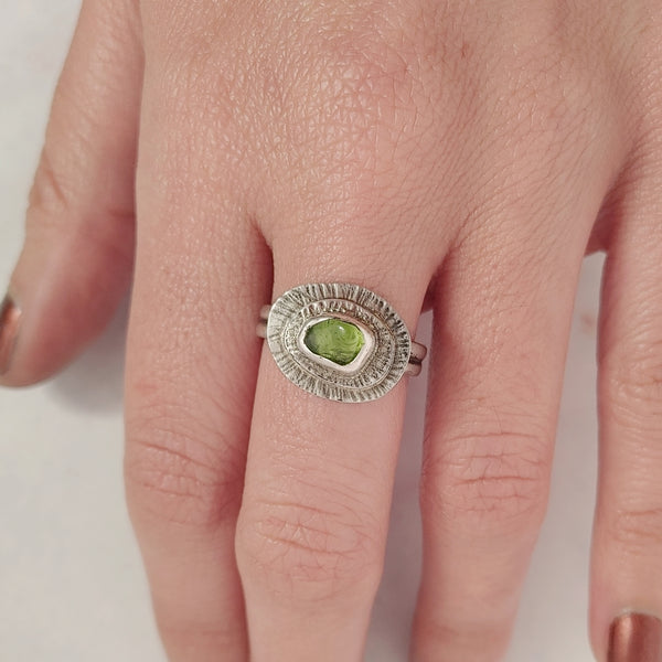 Peridot Ring Smitted Studio