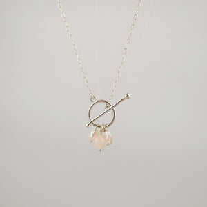 Pearl Charm Toggle Necklace Smitted Studio