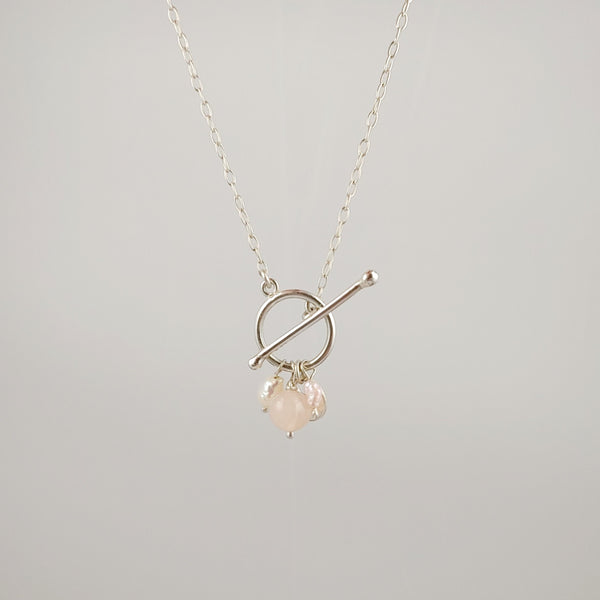 Pearl Charm Toggle Necklace Smitted Studio