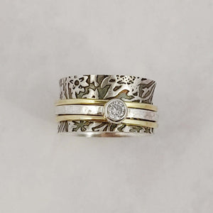 Floral Spinner Rings Smitted Studio