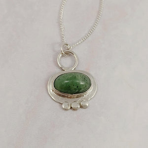 Green Jasper Necklace Smitted Studio