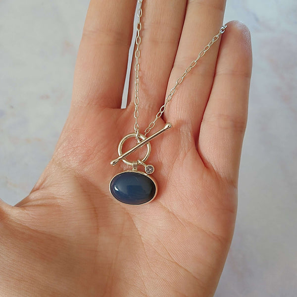 Agate Toggle Necklace Smitted Studio