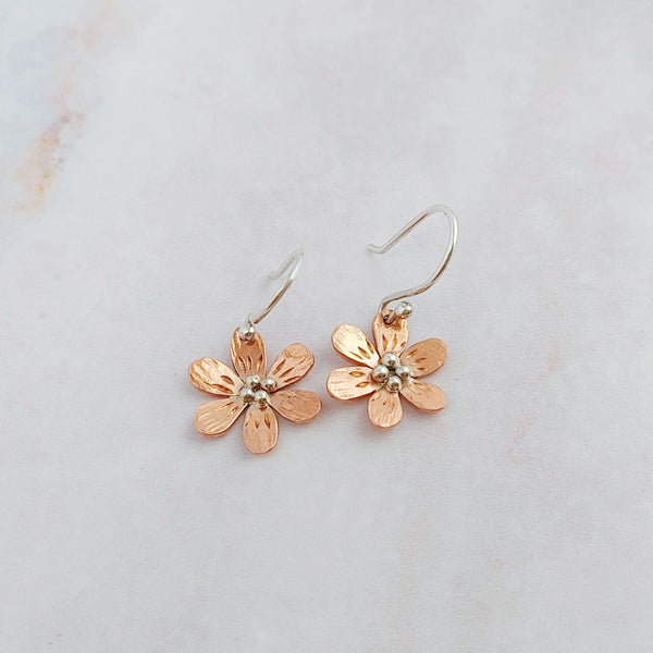 Buttercup Flower Earrings Smitted Studio