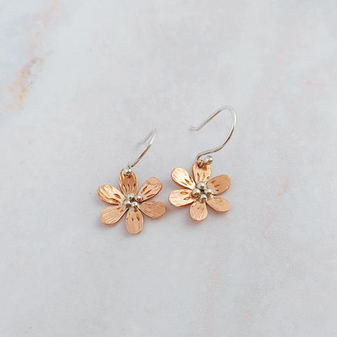 Buttercup Flower Earrings Smitted Studio