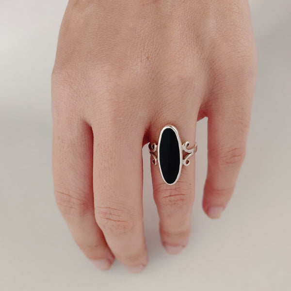 Noir Onyx Ring Smitted Studio